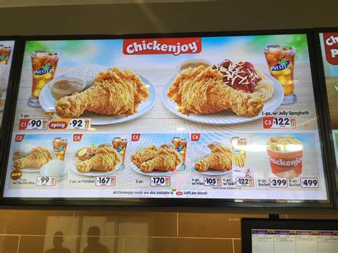 jollibee menu prices.